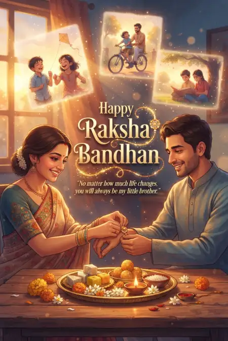 Raksha Bandhan Wishes 2026 For Loving Brother - Free Happy Raksha Bandhan Wishes 2026 Download