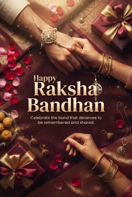 Raksha Bandhan Wishes 2026 In Hindi - Free Happy Raksha Bandhan Wishes 2026 Download