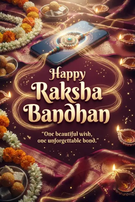 Raksha Bandhan Wishes 2026 With Love And Blessings - Free Happy Raksha Bandhan Wishes 2026 Download