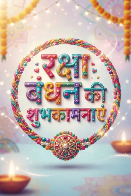 Raksha Bandhan Wishes In Hindi And English - Free Raksha Bandhan Ki Shubhkamnaye In Hindi Download