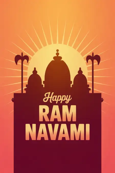 Ram Navami Wishes 2026 Minimal Design Ideas - Free Ram Navami Wishes 2026 Download