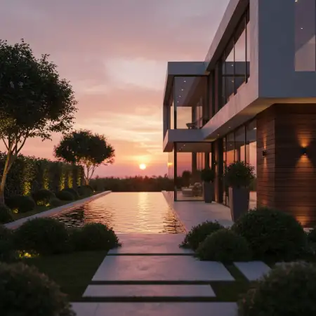 Real Estate Marketing Background With Glowing Effect - Free Real Estate Marketing Background Download