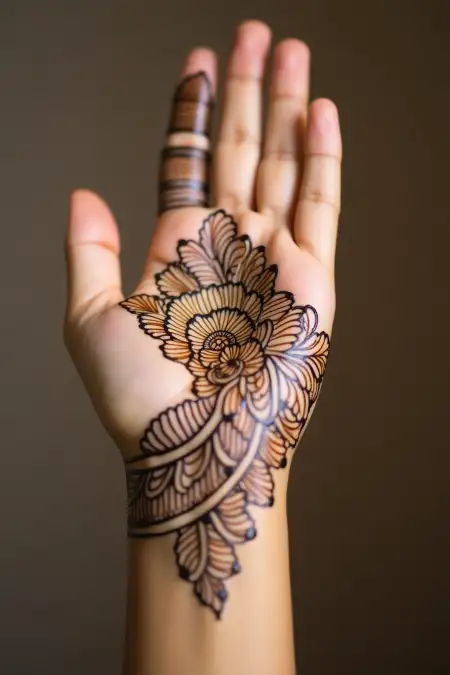 Real Mehndi Design Photo For Reference - Free Related Mehndi Design Image