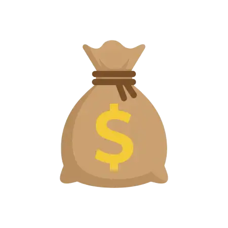 Free Realistic 3d Money Bag Png With Dollar Sign PNG Image Download