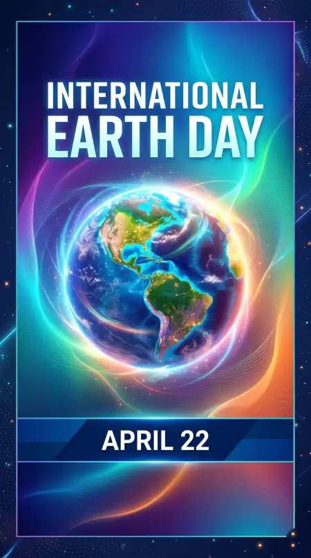realistic earth day 2026 poster design