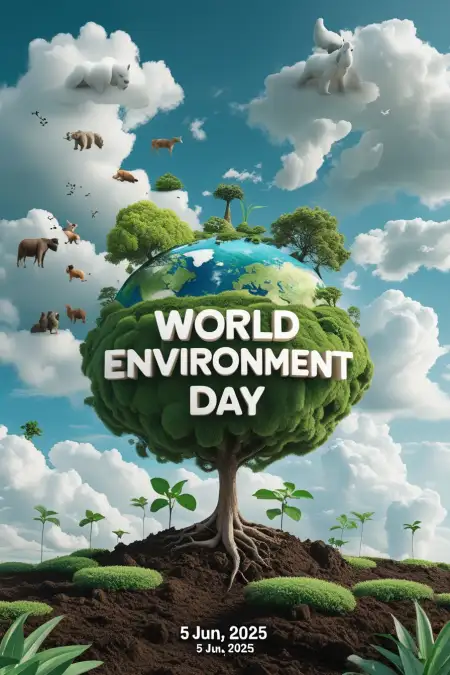 Realistic Environment Day Illustration Image - Free Related World Environment Day Image