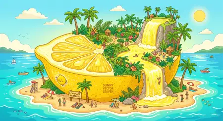Realistic Lemon Juice Background Design - Free Lemon Juice Background Download