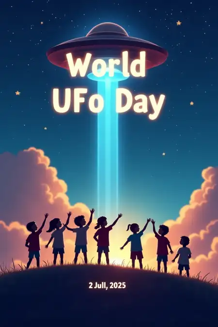 Realistic Ufo Picture For July 2 - Free World Ufo Day 2025 Download