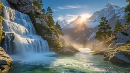 Realistic Waterfall Background For Edits - Free Waterfall Background Download