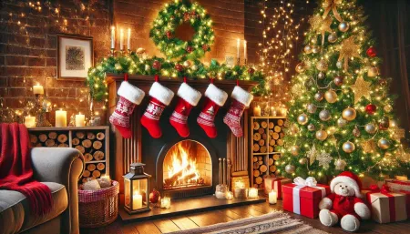 Red And Green Christmas Background For Banners - Free Background Download