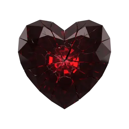 red broken heart png