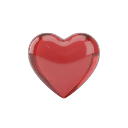 Free Red Heart Png For Presentation PNG Image Download