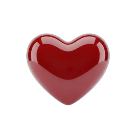 red heart png modern design
