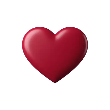 red love heart png