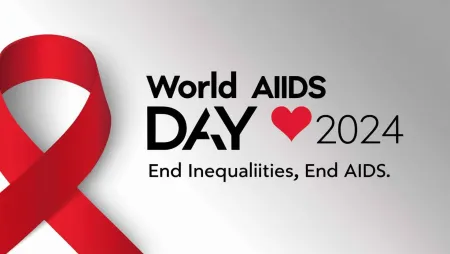 Red Ribbon Hd Background For World Aids Day - Free Background Download