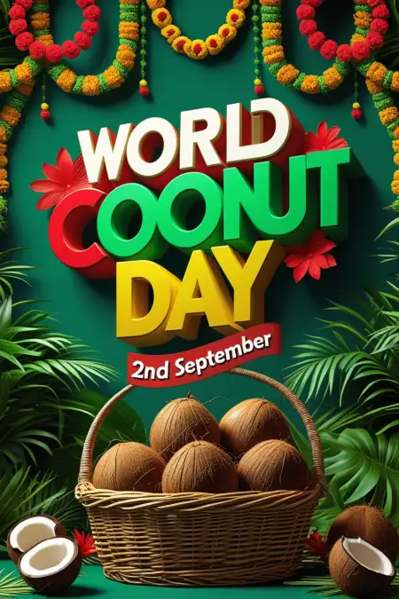 Refreshing Coconut Water Drinks For Coconut Day - Free World Coconut Day Download