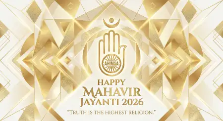 Religious Mahavir Jayanti 2026 Wishes Messages - Free Mahavir Jayanti 2026 Wishes Download