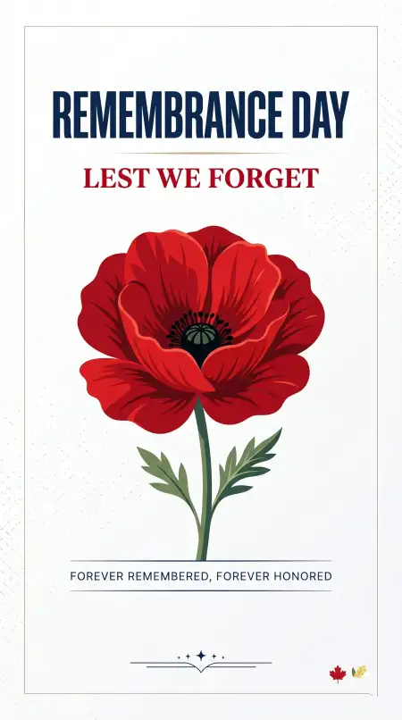 Remembrance Day Usa 2026 Patriotic Quote Cards - Free Remembrance Day Usa 2026 Download