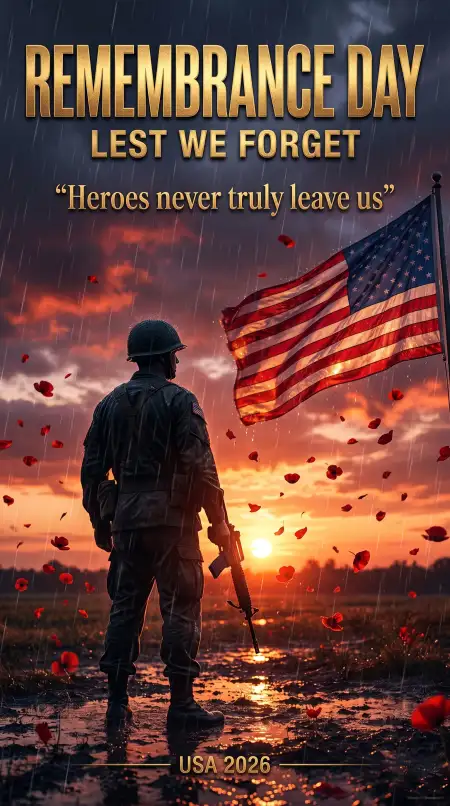Remembrance Day Usa 2026 Remembrance Patriotic Quotes - Free Remembrance Day Usa 2026 Download