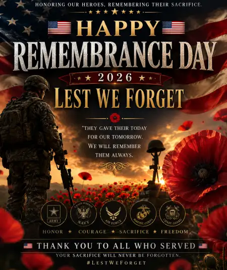 Remembrance Day Usa 2026 Veteran Appreciation Graphics - Free Remembrance Day Usa 2026 Download