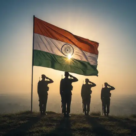 Free Republic Day Background With Soldiers Background Download