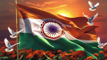 Republic Day Flag Background With Ashoka Chakra - Free Background Download