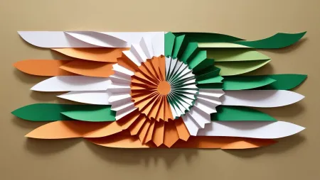 Republic Day Flag Background With Cultural Themes - Free Background Download