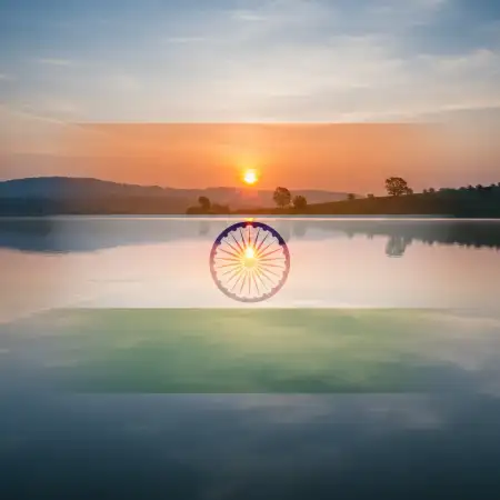 Free Republic Day India Patriotic Background With Lotus Symbol Background Download