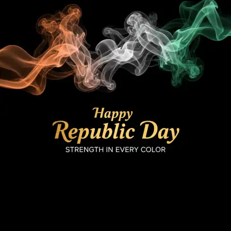 Republic Day Wishes With Tricolour Theme 2 - Free Republic Day Wishes Download
