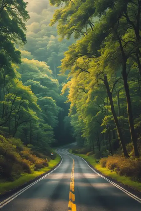 Road In Forest Background For Zoom - Free Zoom Background Download