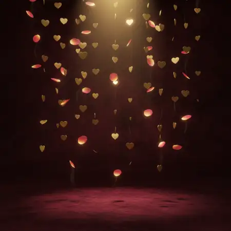 Romantic Blurred Lights Valentines Background - Free Happy Valentines Day Background Hd Download
