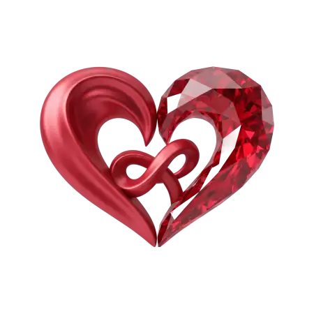 romantic heart png transparent
