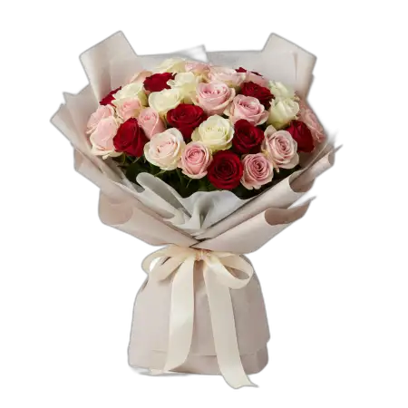 Rose Bouquet Png Floral Gift - Free Rose Bouquet Png Download
