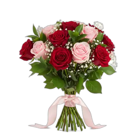 Rose Bouquet Png Valentines Gift - Free Rose Bouquet Png Download
