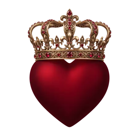 royal heart png transparent