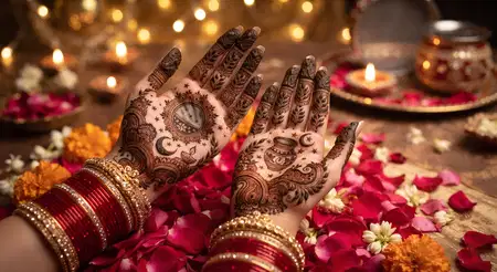 royal karwa chauth mehndi design 2026 - Karwa Chauth Mehndi Design 2026