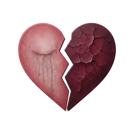 sad broken heart png
