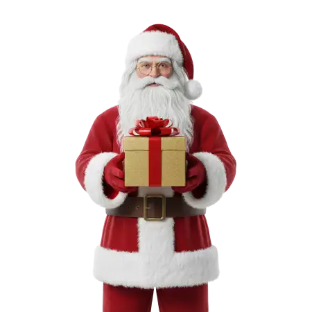 Santa Claus Sitting With Gift Boxes Png - Free Gift Boxes Png Download