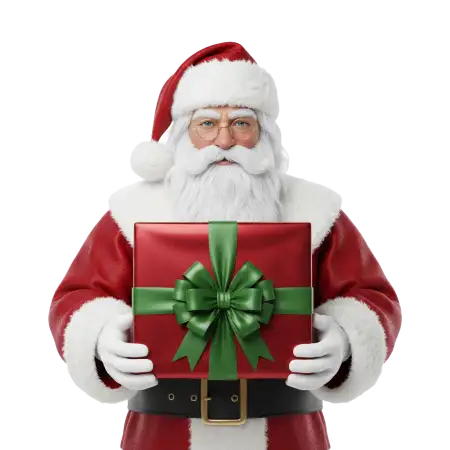 Santa Claus With Toy Gifts Png - Free Png Download