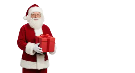 Santa Claus With Wrapped Presents Png - Free Png Download