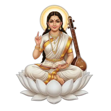 Saraswati Mata Png Hd Transparent - Free Png Download