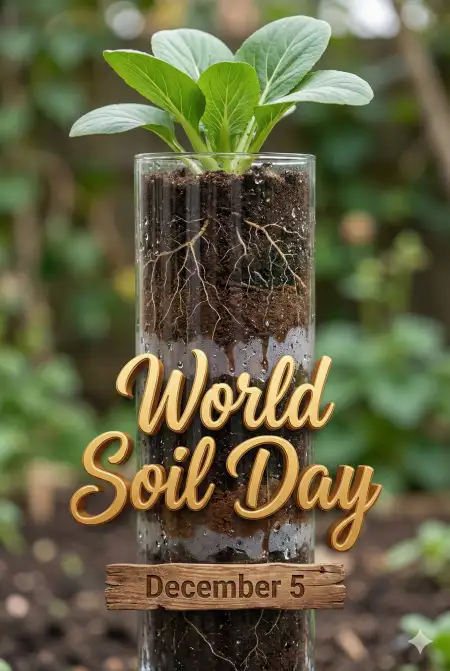 Free Save Soil Awareness Card For Whatsapp Background Download