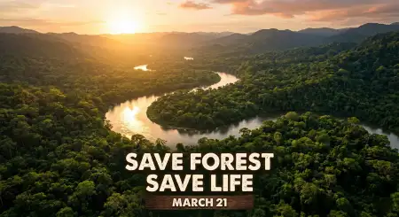 Save Trees Poster Maker Online - Free International Day Of Forests Download