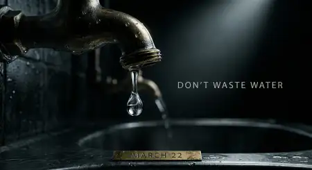 Save Water Concept Images Creative - Free World Water Day 2026 Download