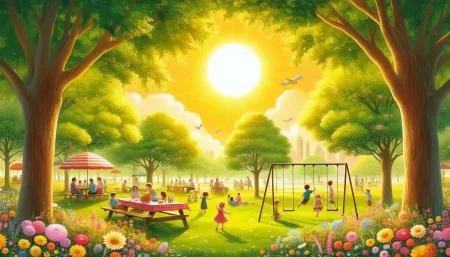 Scenic Park Backgrounds For Morning Play And Walk - Free Background Download