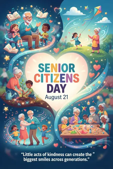 Senior Citizens Day 2026 Activities For Children - Free Senior Citizens Day 2026 Download