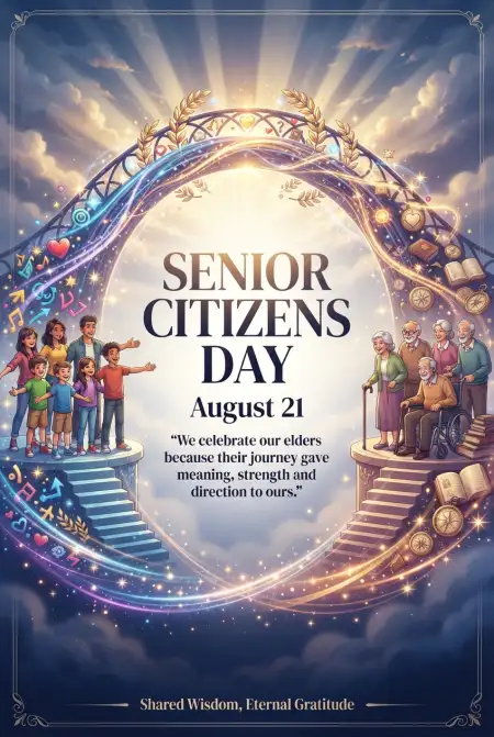 Senior Citizens Day 2026 Connecting Youth And Seniors - Free Senior Citizens Day 2026 Download