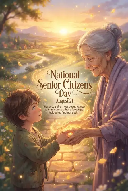 Senior Citizens Day 2026 Drawing Competition Ideas - Free Senior Citizens Day 2026 Download