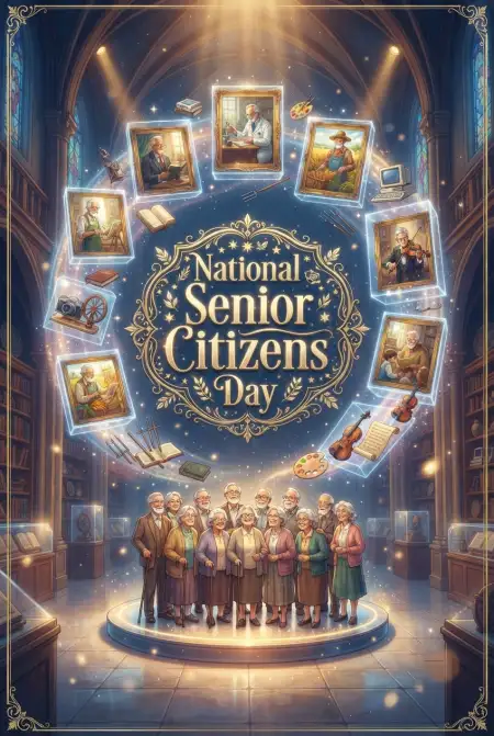 Senior Citizens Day 2026 Hashtag Ideas - Free Senior Citizens Day 2026 Download