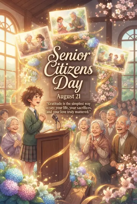 Senior Citizens Day 2026 Long Speech For School - Free Senior Citizens Day 2026 Download